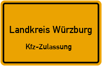 Zulassungstelle Landkreis Würzburg